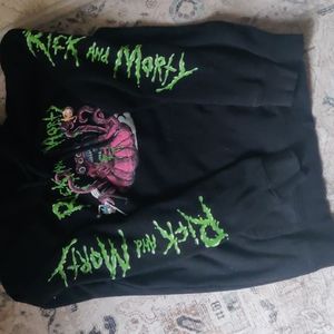 Cartoon Network signs medium Ricky and Morty black hoodie
